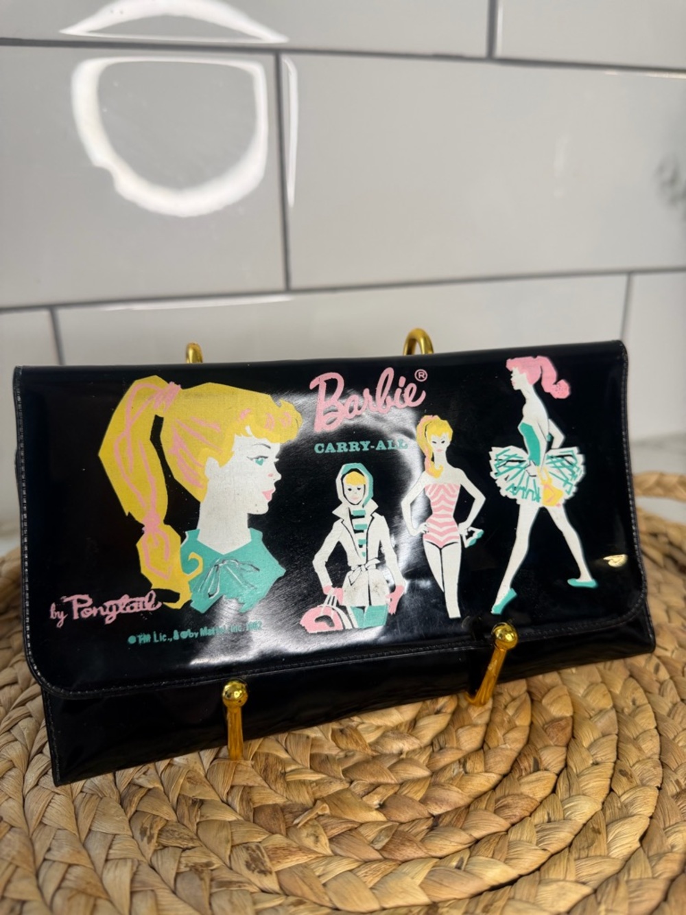Vintage iconic Barbie Carry all wallet from 1962